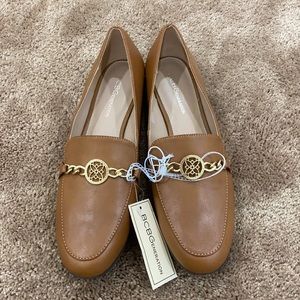 BCBGeneration brown leather loafers